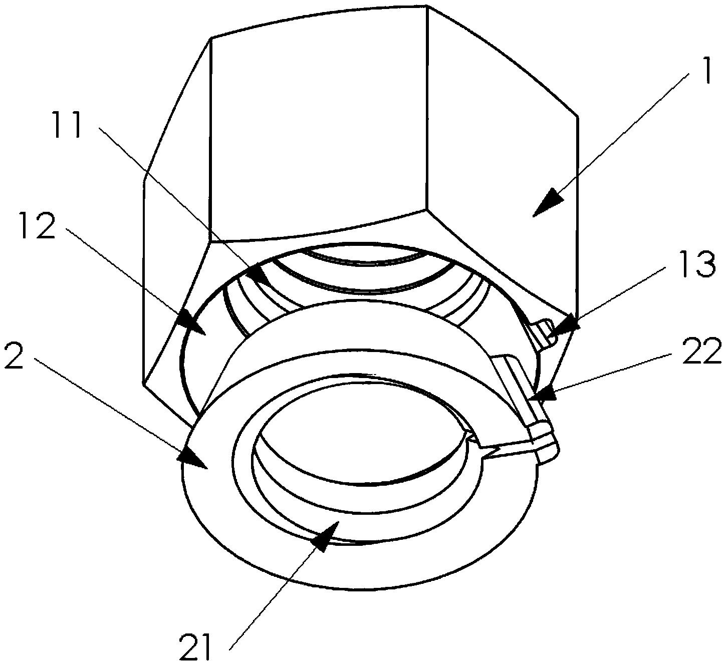 Estrutura de porca autotravante Desenhos do Resumo